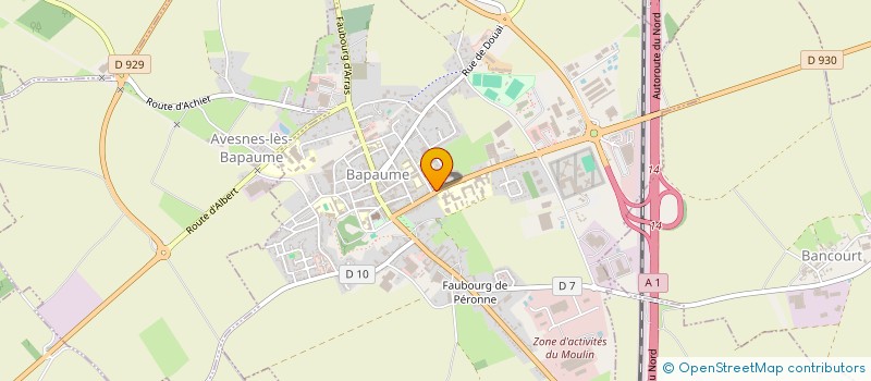 localisation de l'entreprise MONSIEUR RENAUD MALTZKORN  BAPAUME