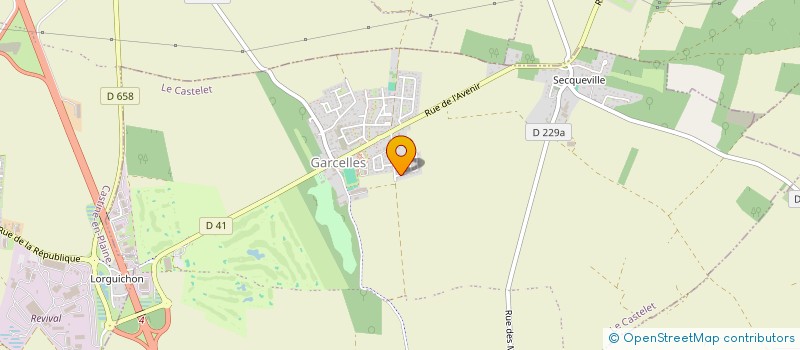 localisation de l'entreprise MONSIEUR RENAUD MARIE  LE CASTELET