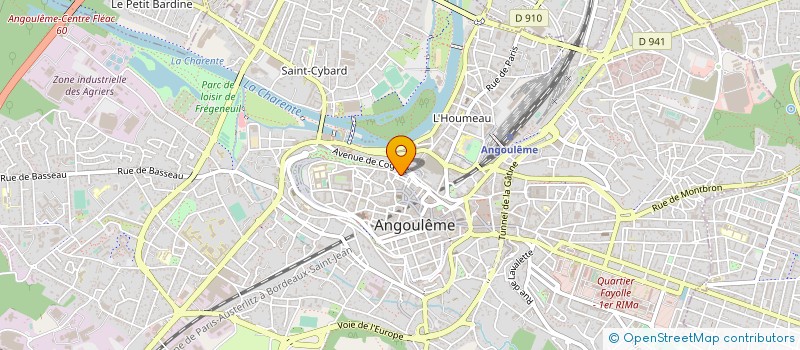 localisation de l'entreprise MONSIEUR RENAUD MARTIN à ANGOULEME