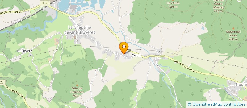 localisation de l'entreprise MONSIEUR RENAUD MARTIN  LA CHAPELLE-DEVANT-BRUYERES