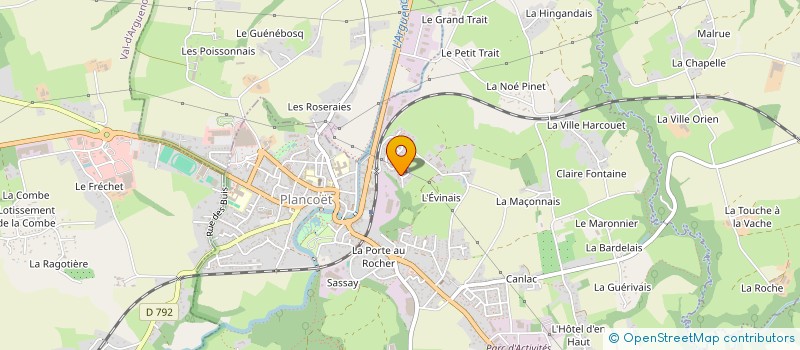 localisation de l'entreprise MONSIEUR RENAUD MASSON  PLANCOET