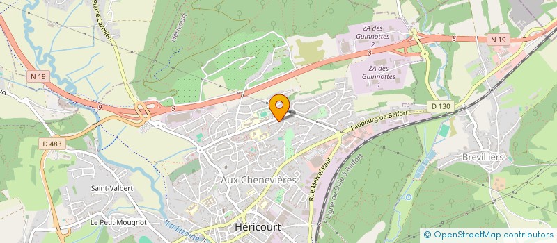 localisation de l'entreprise MONSIEUR RENAUD MATHON  HERICOURT