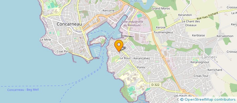 localisation de l'entreprise MONSIEUR RENAUD MAURIN  CONCARNEAU