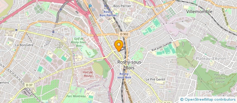 localisation de l'entreprise MONSIEUR RENAUD MEGANGE à ROSNY-SOUS-BOIS