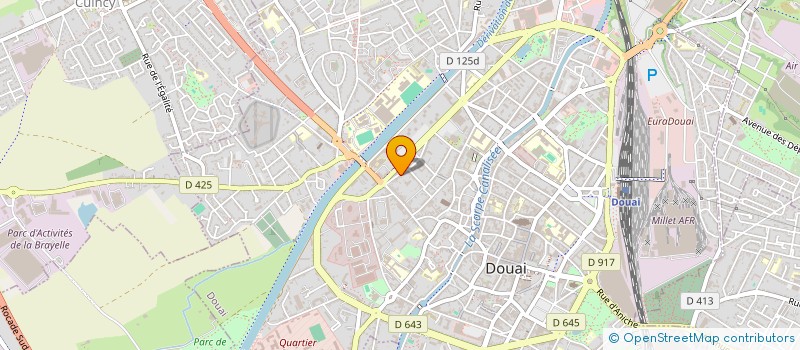 localisation de l'entreprise MONSIEUR RENAUD MERLIN  DOUAI