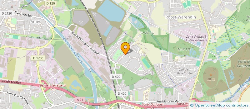 localisation de l'entreprise MONSIEUR RENAUD MOHAMED  AUBY