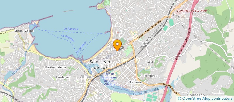 localisation de l'entreprise MONSIEUR RENAUD MONDETEGUY à SAINT-JEAN-DE-LUZ