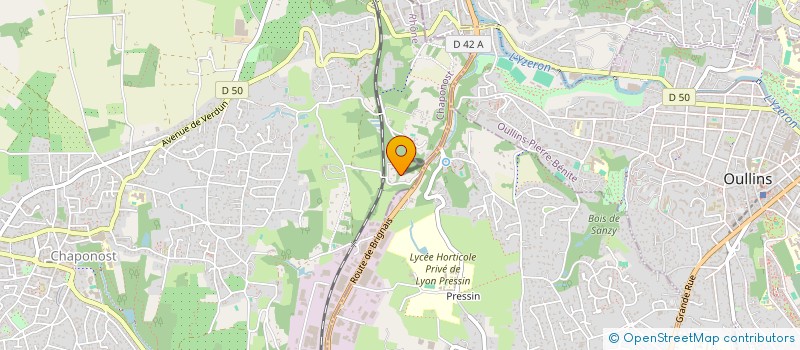 localisation de l'entreprise MONSIEUR RENAUD MONDIERE  CHAPONOST