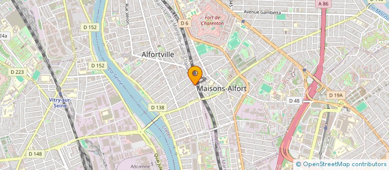 localisation de l'entreprise MONSIEUR RENAUD MOTTE à ALFORTVILLE