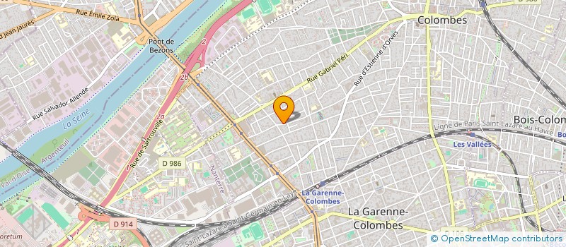localisation de l'entreprise MONSIEUR RENAUD MULLER à COLOMBES