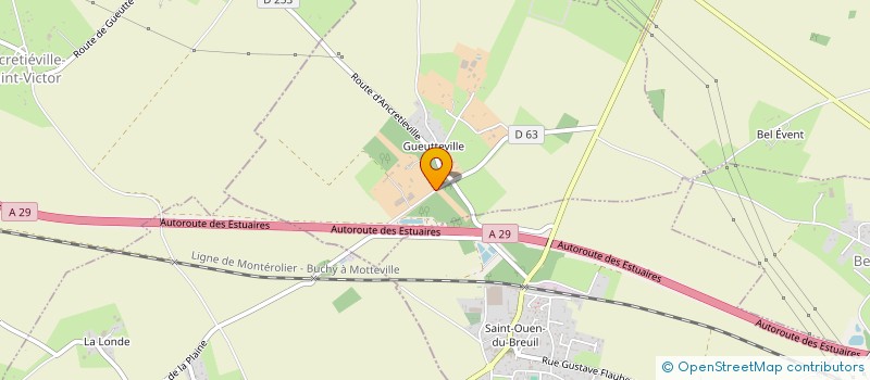 localisation de l'entreprise MONSIEUR RENAUD NICOLAS  GUEUTTEVILLE