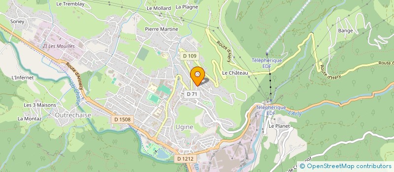 localisation de l'entreprise MONSIEUR RENAUD PARENTELLI  UGINE