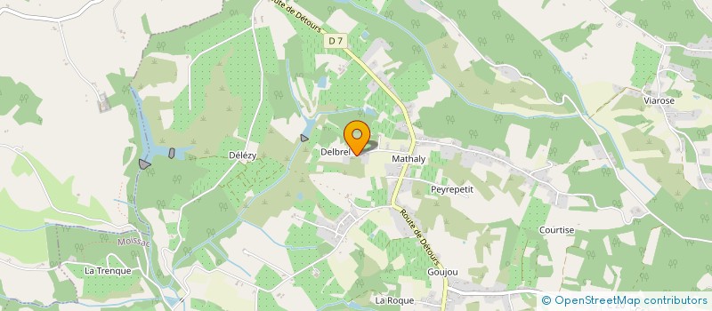 localisation de l'entreprise MONSIEUR RENAUD PIERRE  BOUDOU