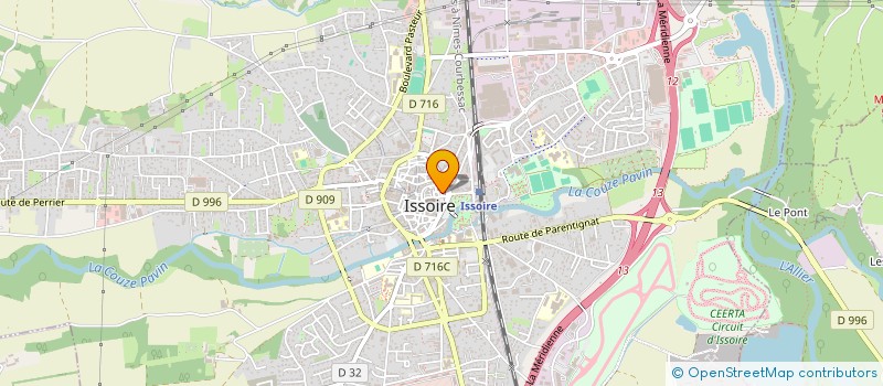 localisation de l'entreprise MONSIEUR RENAUD POUGET à ISSOIRE
