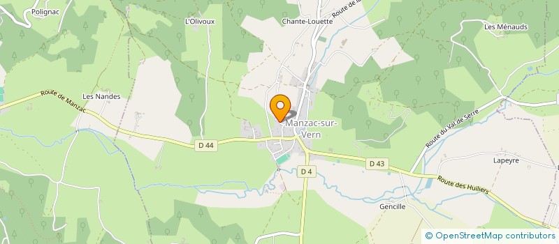localisation de l'entreprise MONSIEUR RENAUD QUEYROI  MANZAC-SUR-VERN