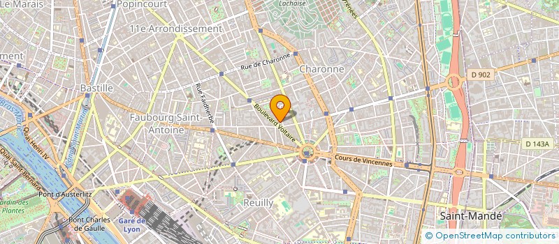 localisation de l'entreprise MONSIEUR RENAUD RACHIR  PARIS