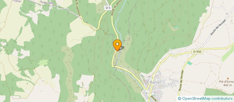 localisation de l'entreprise MONSIEUR RENAUD RAOUX  REVEST-DU-BION