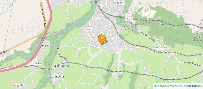 localisation de l'entreprise MONSIEUR RENAUD REIBEL à LA ROCHE-SUR-FORON