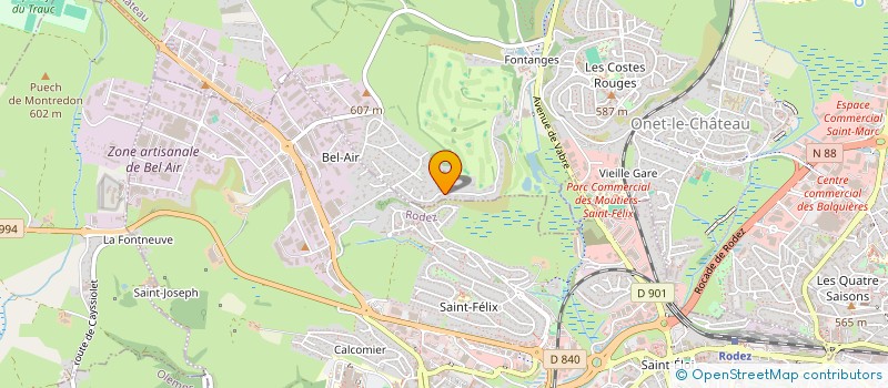 localisation de l'entreprise MONSIEUR RENAUD RIERE  ONET-LE-CHATEAU