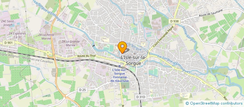 localisation de l'entreprise MONSIEUR RENAUD RIOU  L'ISLE-SUR-LA-SORGUE