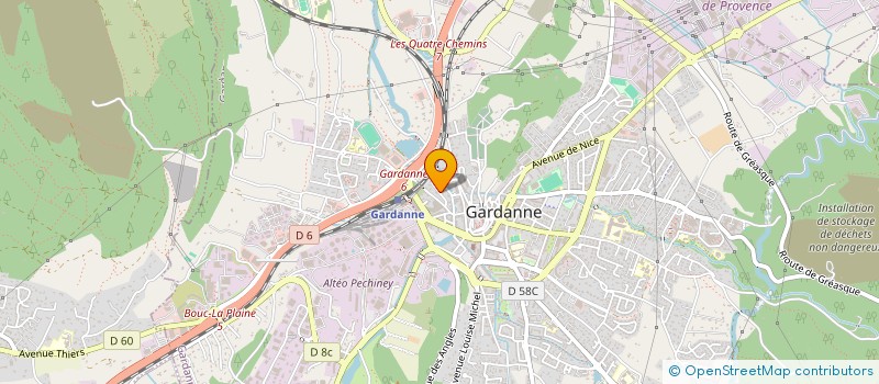 localisation de l'entreprise MONSIEUR RENAUD ROCHON à GARDANNE