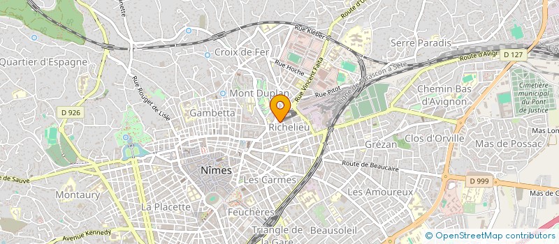 localisation de l'entreprise MONSIEUR RENAUD ROUX  NIMES