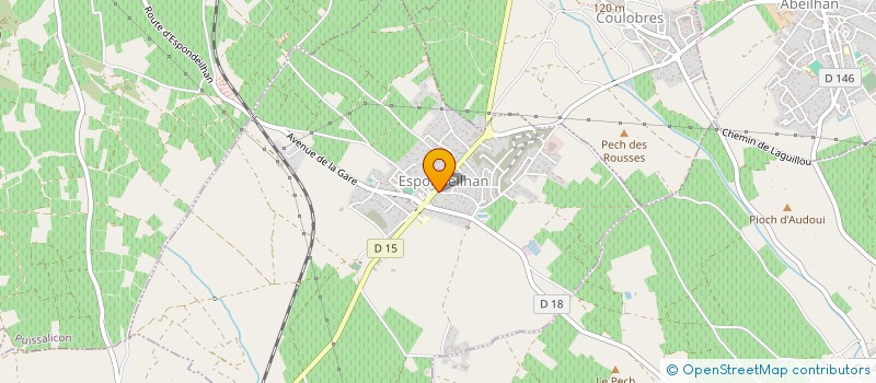 localisation de l'entreprise MONSIEUR RENAUD SABATIER  ESPONDEILHAN