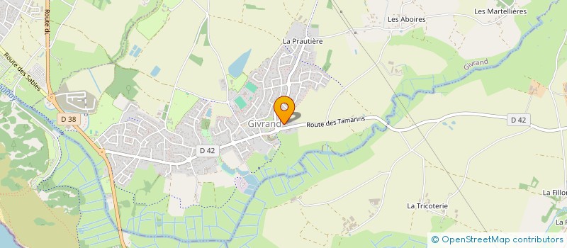 localisation de l'entreprise MONSIEUR RENAUD SAUVEUR  GIVRAND