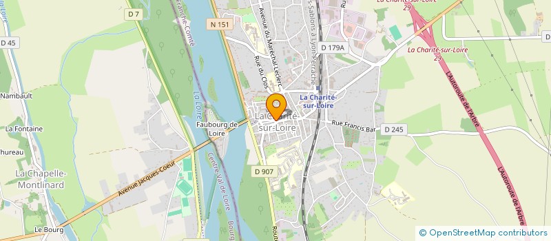 localisation de l'entreprise MONSIEUR RENAUD SCAPIN à LA CHARITE-SUR-LOIRE