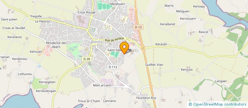 localisation de l'entreprise MONSIEUR RENAUD SERS à LANNILIS