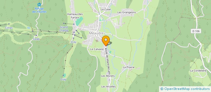 localisation de l'entreprise MONSIEUR RENAUD SIBILLE  AUTRANS-MEAUDRE EN VERCORS