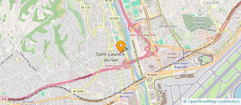 localisation de l'entreprise MONSIEUR RENAUD THIERRY à SAINT-LAURENT-DU-VAR