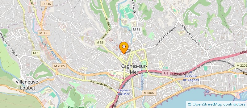 localisation de l'entreprise MONSIEUR RENAUD TRASTOUR à CAGNES-SUR-MER
