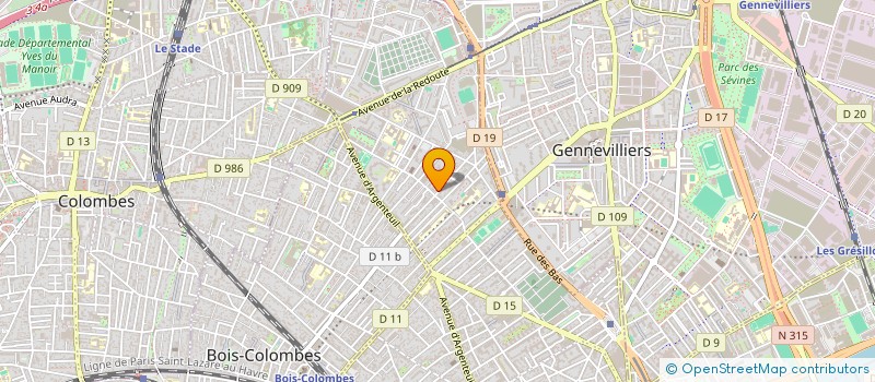 localisation de l'entreprise MONSIEUR RENAUD VENAULT DE BOURLEUF à ASNIERES-SUR-SEINE