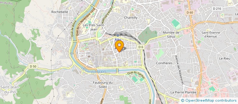 localisation de l'entreprise MONSIEUR RENE ACHACHE  ALES