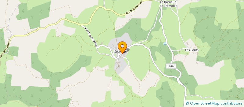 localisation de l'entreprise MONSIEUR RENE ALDEBERT  BANASSAC-CANILHAC