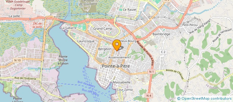 localisation de l'entreprise MONSIEUR RENE ALEXIS à POINTE A PITRE