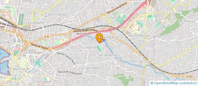 localisation de l'entreprise MONSIEUR RENE ALEZRA à TOULON