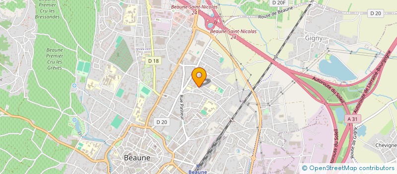 localisation de l'entreprise MONSIEUR RENE ALIBERT à BEAUNE