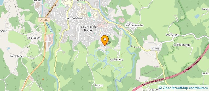 localisation de l'entreprise MONSIEUR RENE ALVES à USSEL