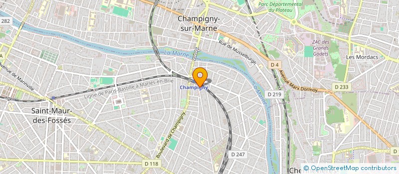 localisation de l'entreprise MONSIEUR RENE AMAT à SAINT-MAUR-DES-FOSSES