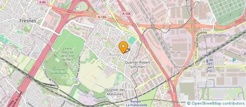 localisation de l'entreprise MONSIEUR RENE AMONOU  RUNGIS