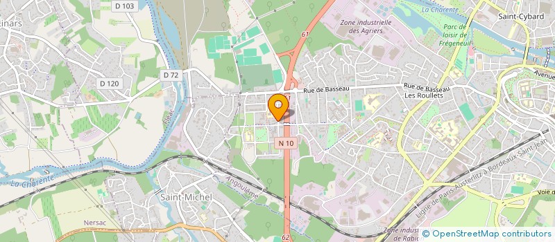 localisation de l'entreprise MONSIEUR RENE AMRAOUI à ANGOULEME