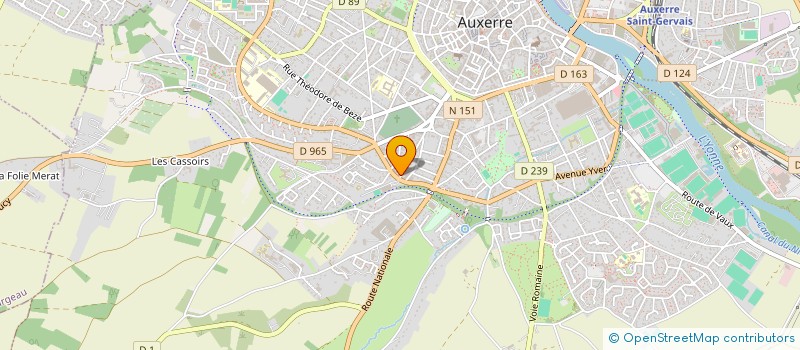localisation de l'entreprise MONSIEUR RENE ANDRE à AUXERRE