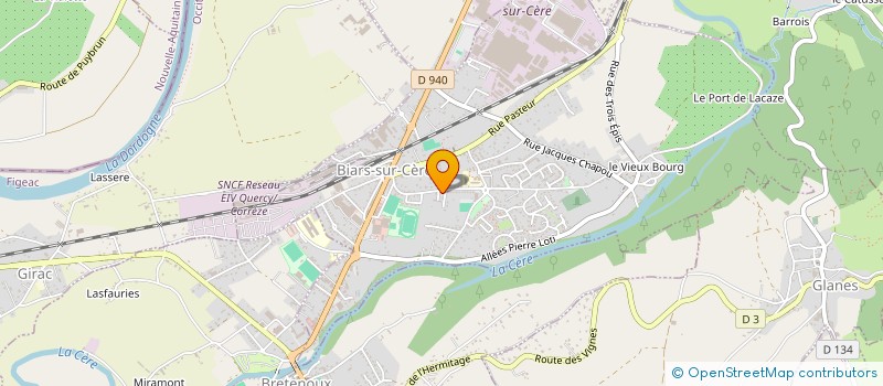 localisation de l'entreprise MONSIEUR RENE ANDRIEUX  BIARS-SUR-CERE