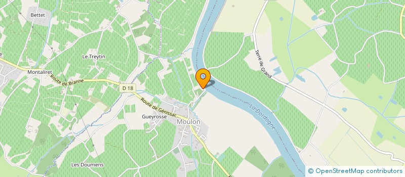 localisation de l'entreprise MONSIEUR RENE ARDOUIN  GENISSAC