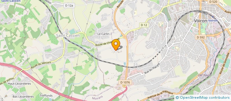 localisation de l'entreprise MONSIEUR RENE ARGOUD  VOIRON