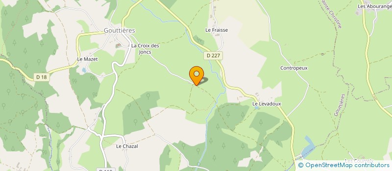 localisation de l'entreprise MONSIEUR RENE ARNAUD  GOUTTIERES