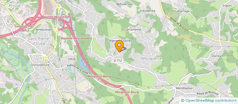 localisation de l'entreprise MONSIEUR RENE ARRAZTOA  MOUGUERRE