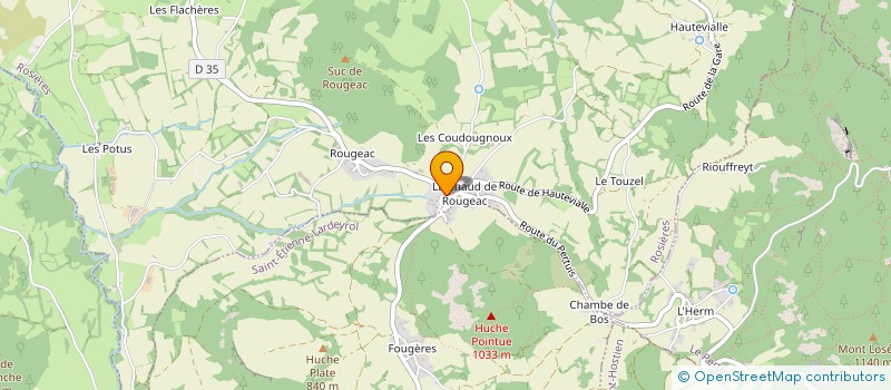 localisation de l'entreprise MONSIEUR RENE ARSAC  ROSIERES